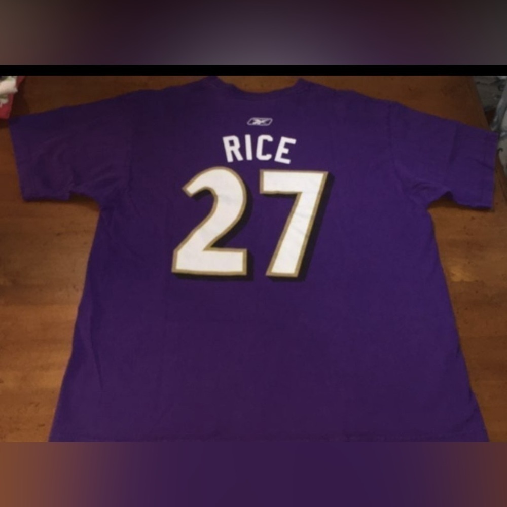Baltimore Ravens #27 Ray Rice Reebok T-shirt. - Picture 5 of 7